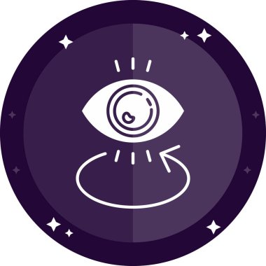 Bir göz simgesinin vektör illüstrasyonu