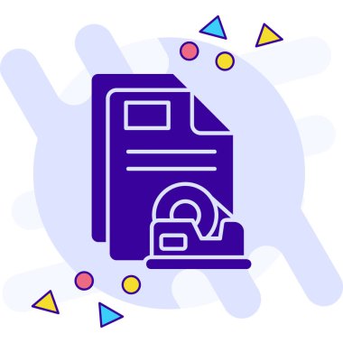 ATM 'de. Web simgesi basit illüstrasyon