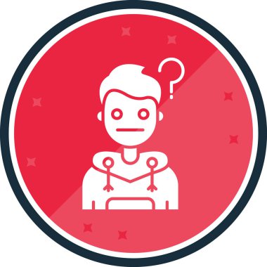 Robot simgesi, vektör çizimi