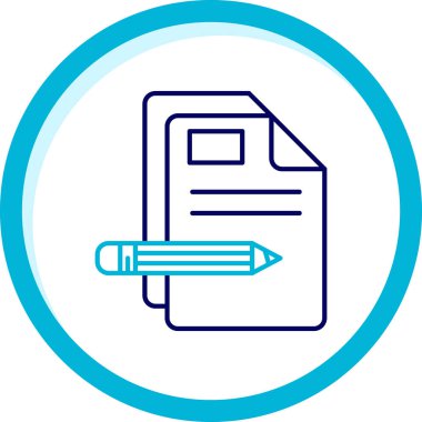 Belge. Web simgesi basit illüstrasyon