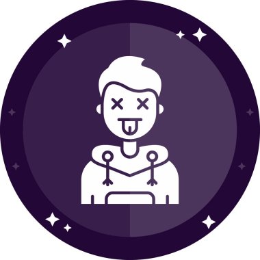 Bir Cadılar Bayramı simgesinin vektör illüstrasyonu