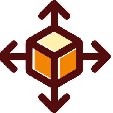 Kutu. Web simgesi basit illüstrasyon