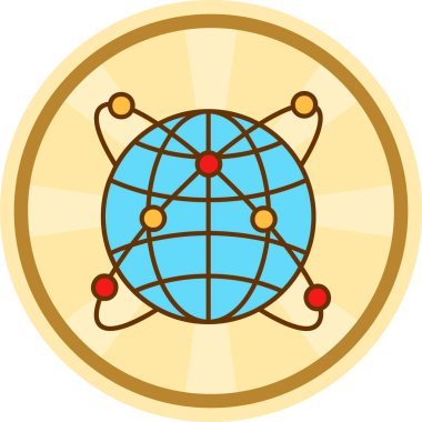 Dünya küresi. Basit tasarım