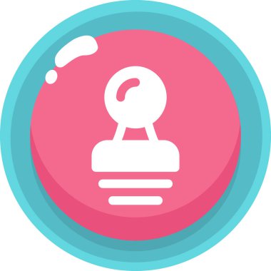 Ampul. Web simgesi basit illüstrasyon