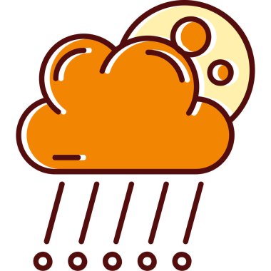 Hava durumu ikonu. vektör illüstrasyonu