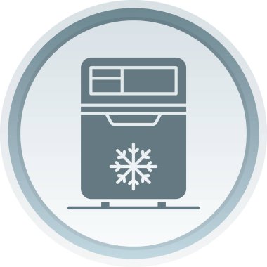 Buzdolabı web simgesi basit illüstrasyon