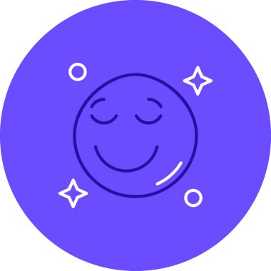 gülen yüz simgesi, vektör illüstrasyonu basit tasarım