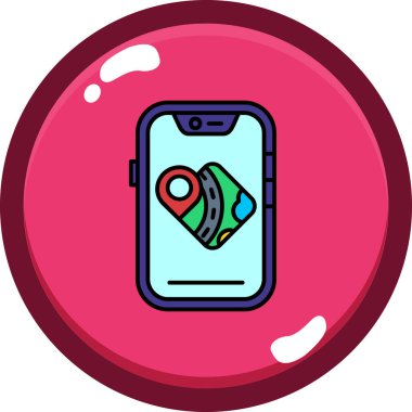 Bozuk para vektörü simgesi olan akıllı telefon modern tasarım illüstrasyonu