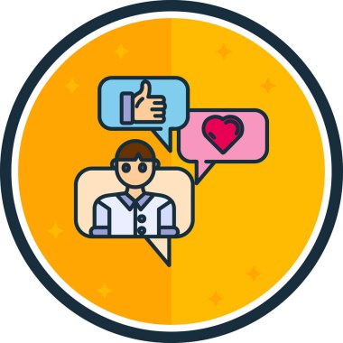 Müşteri servisi vektör simgesi