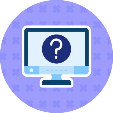 Bilgisayar. Web simgesi basit illüstrasyon