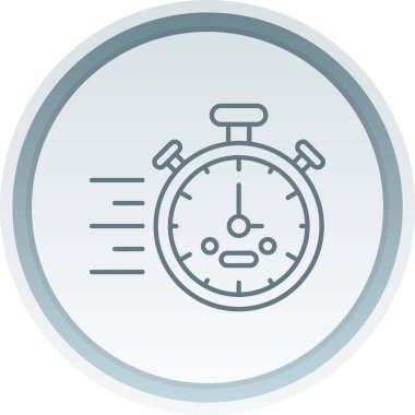 Stopwatch Vektör Simgesi Tasarım İllüstrasyonu