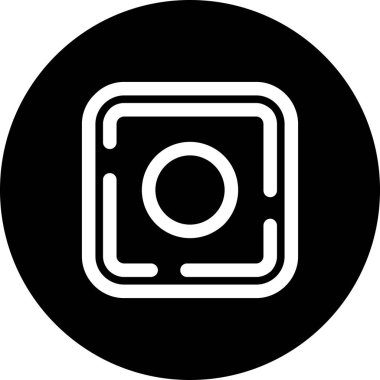 Kamera. Web simgesi basit illüstrasyon