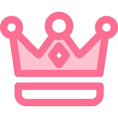 Taç. Web simgesi basit illüstrasyon