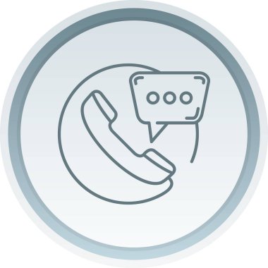 Çağrı merkezi. Web simgesi basit illüstrasyon