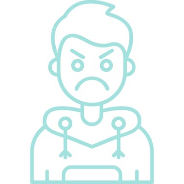 Adamım. Web simgesi basit illüstrasyon