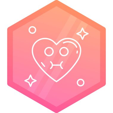 Kalp simgesi, basit vektör çizim