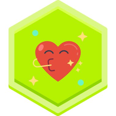 Kalp. Web simgesi basit illüstrasyon