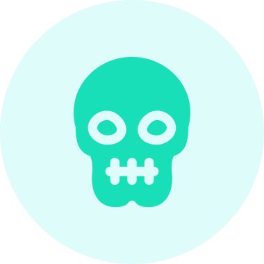 kafatası simgesi modada izole edilmiş arkaplan