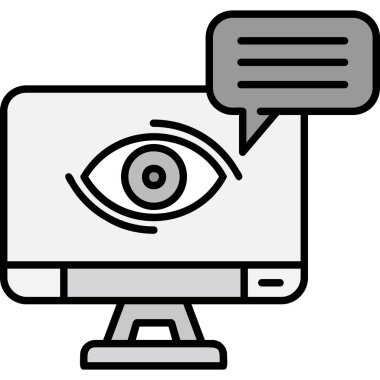 Göz simgesini. Göz vektör simgesi web için basit örnek