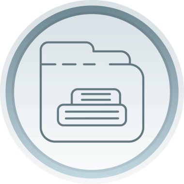 Dosya simgesinin vektör illüstrasyonu