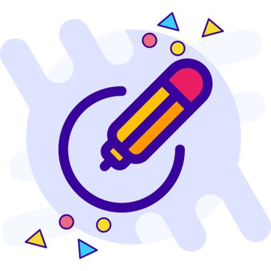 Kalem. Web simgesi basit illüstrasyon