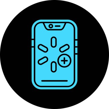 cep telefonu simgesi renk dış hat vektörü