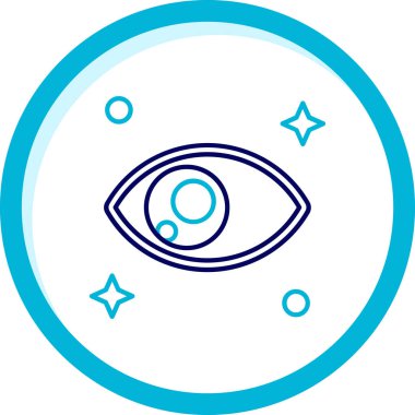 Göz simgesi vektör illüstrasyonu