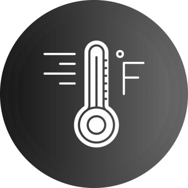 Termometre siyah kutsal kişilerin resmi web sitesi düğme beyaz arka plan üzerinde