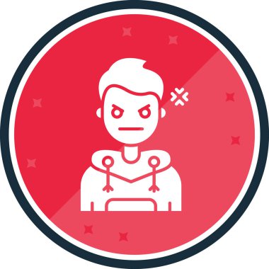 Bir insan simgesinin vektör illüstrasyonu