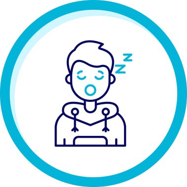 İnsan simgesinin vektör illüstrasyonu