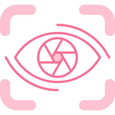 Göz simgesi vektör illüstrasyonu