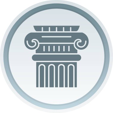 Eski sütun vektör çizgisi simgesi,