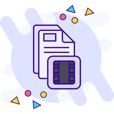 Yazıcı simgesi. Basit resimleme