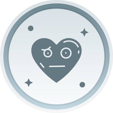 Kalp. Web simgesi basit illüstrasyon