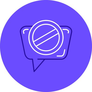 HAYIR web simgesi vektör çizimi