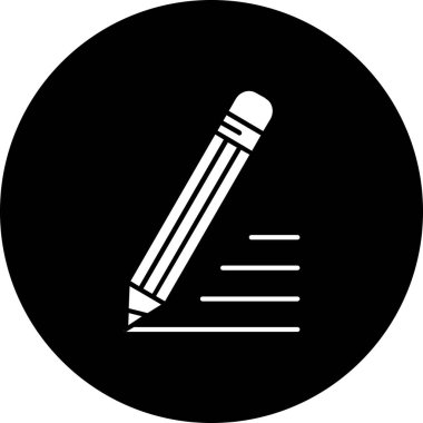 Kalem. Web simgesi basit illüstrasyon