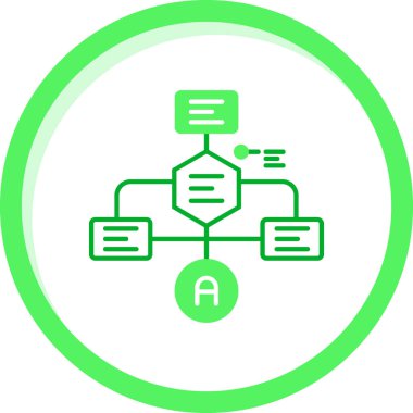 Kodlama. Web simgesi basit illüstrasyon