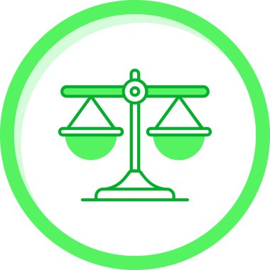 Adalet simgesinin vektör illüstrasyonu