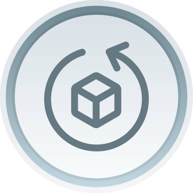 Geri dönüşüm simgesinin vektör çizimi modern simge