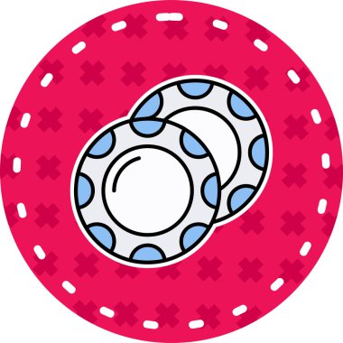 Şeker. Web simgesi basit tasarım