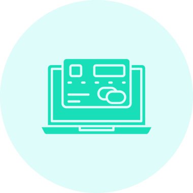 Modern simgenin vektör illüstrasyonu