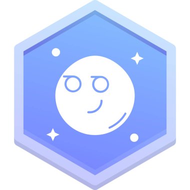 Yıldız vektör illüstrasyon dizaynlı ay