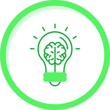 trend biçimi izole edilmiş arkaplanda beyin ampulü simgesi