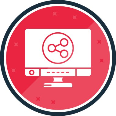 Bilgisayar simgesi. vektör illüstrasyonu