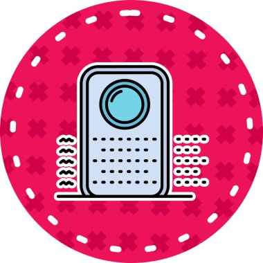 Basit vektör illüstrasyon kumarhane çipi