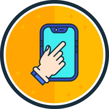 mobil simge vektör illüstrasyonu