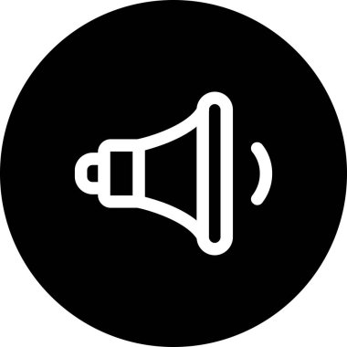 vektör hoparlör simgesi illüstrasyonu