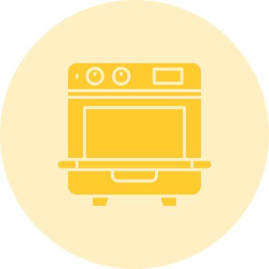 Fırın. Web simgesi basit illüstrasyon