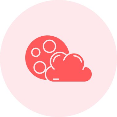 Bulut. Web simgesi basit illüstrasyon