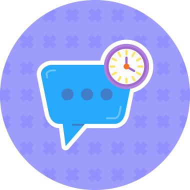 Sohbet simgesinin vektör illüstrasyonu